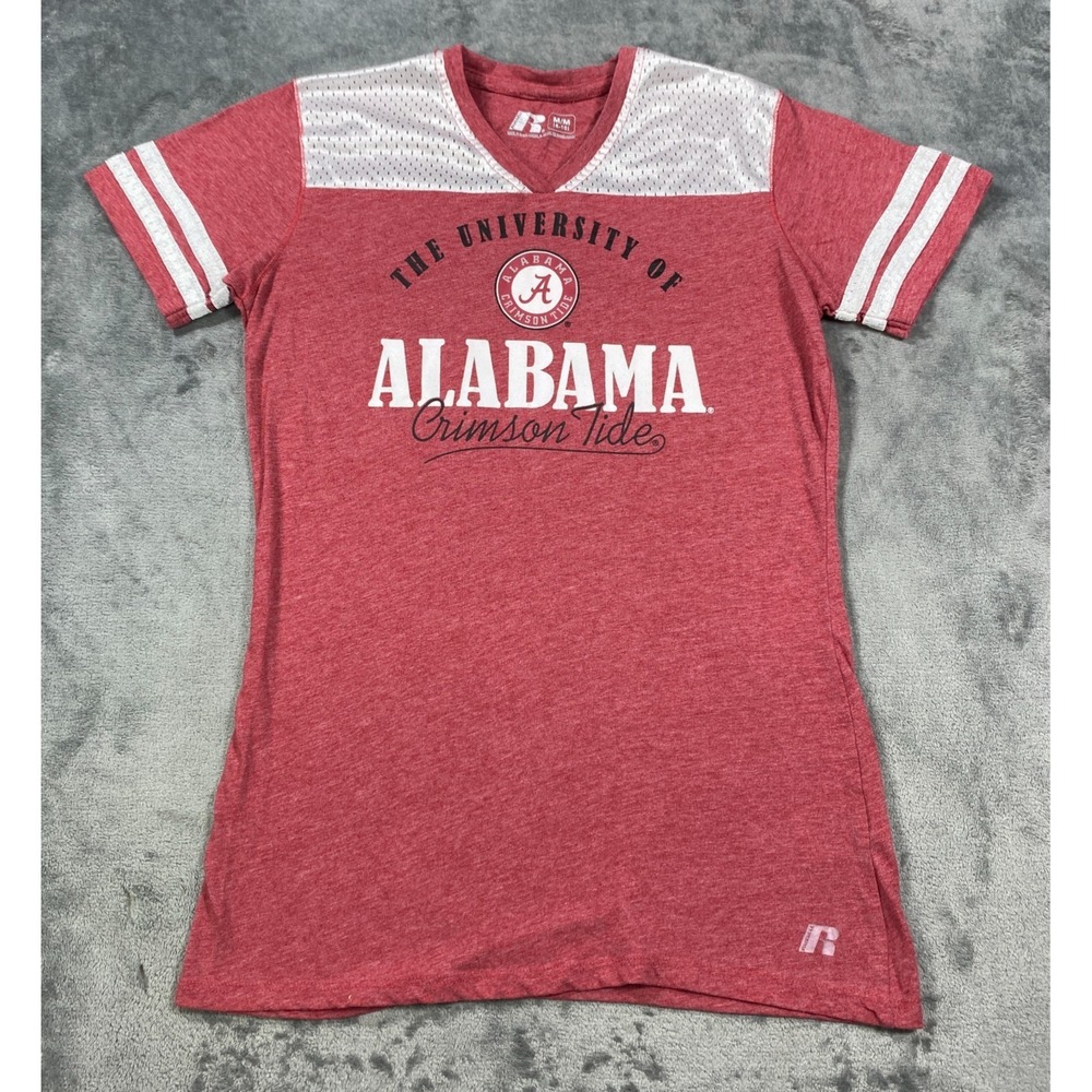 University of Alabama Crimson Tide T Shirt Womens Medium Spellout‎ College Team